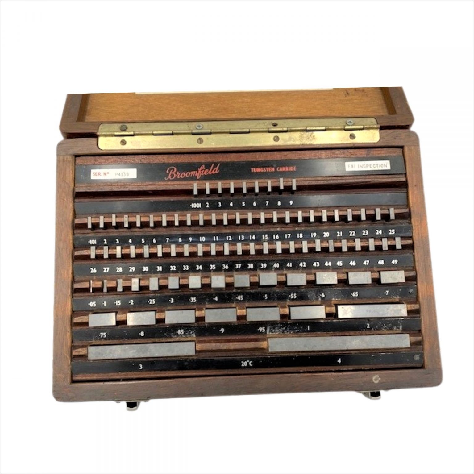 E81 Broomfield Carbide Gauge Block Set (slip gauges) Grade 1 TruCal